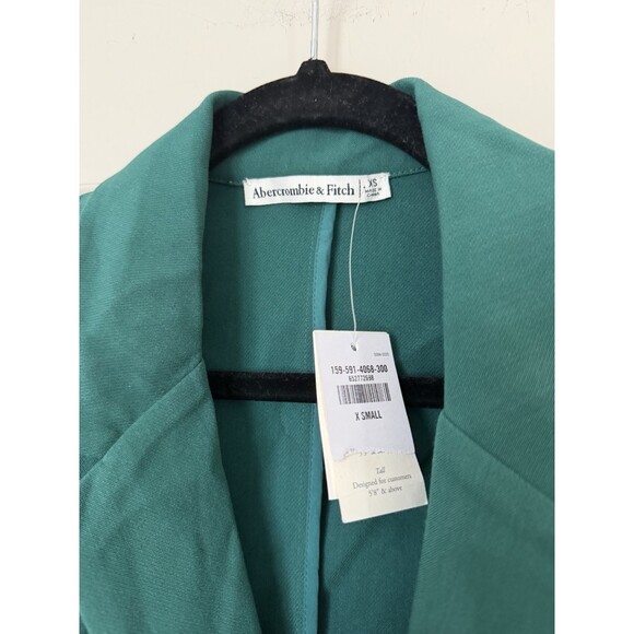 Abercrombie NWT Wrap Front Blazer Cutout Mini Dress Green Size XS - Picture 3 of 7
